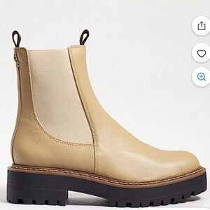 Sam Edelman Laguna Sesame Leather Chelsea Boots